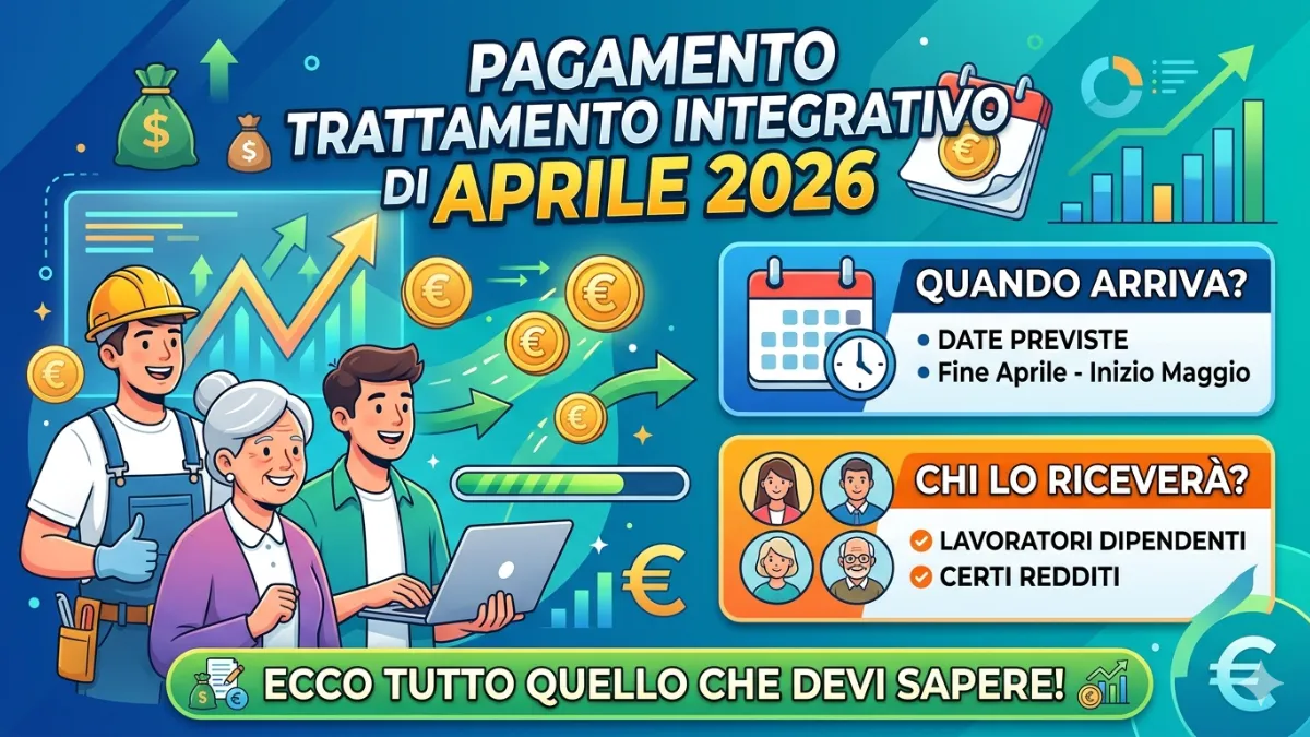 Pagamento Trattamento Integrativo di Aprile 2026