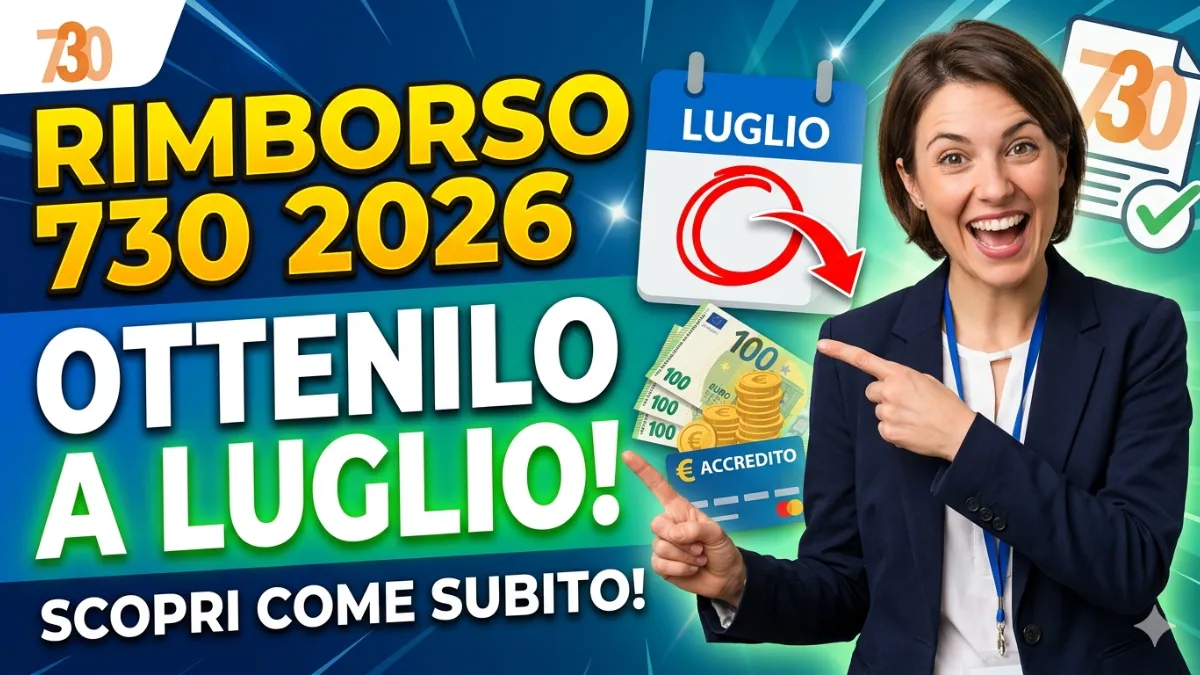 Rimborso 730 2026: Scopri subito come ottenerlo già a luglio!